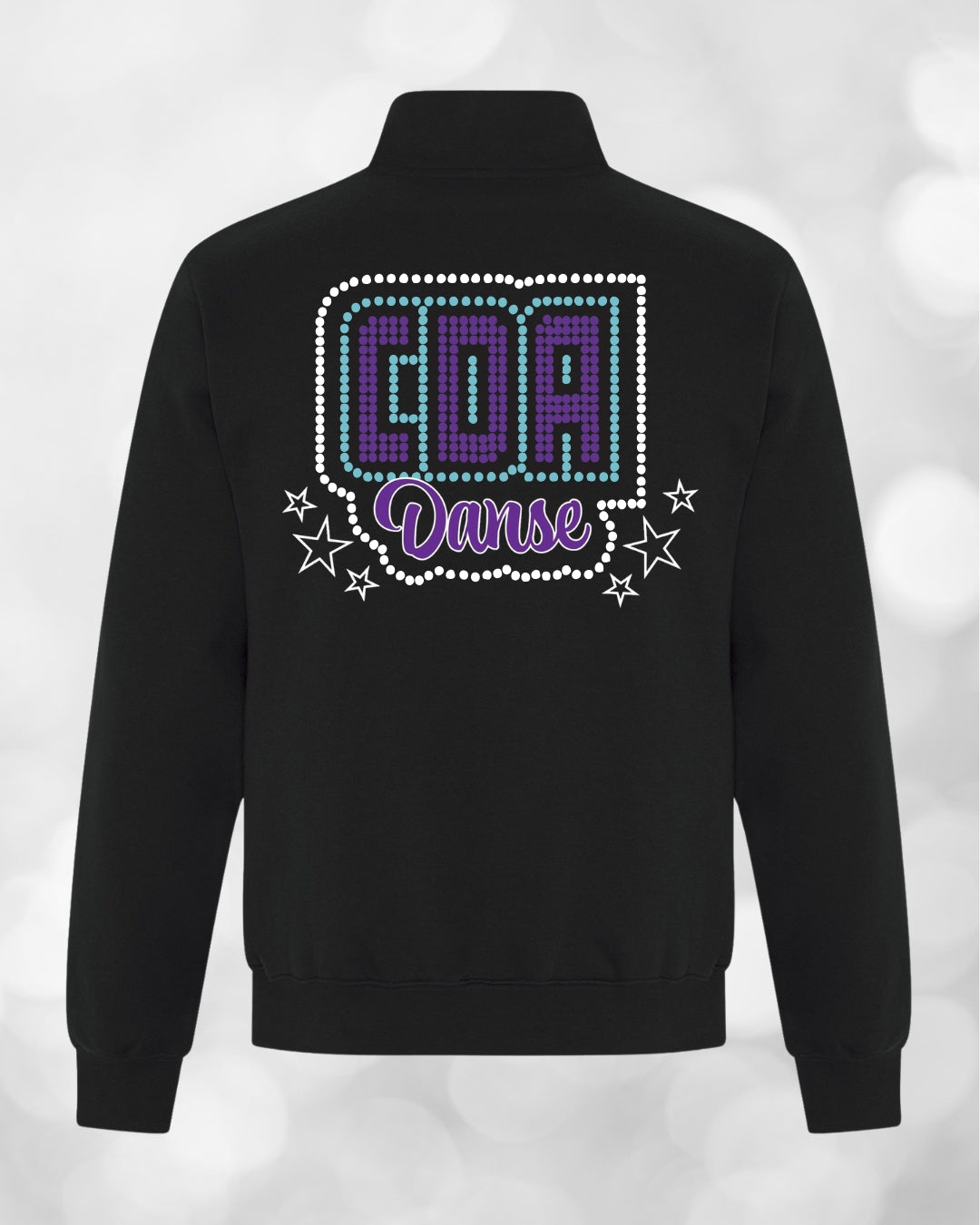CDA - 1/4 zip version rhinestone