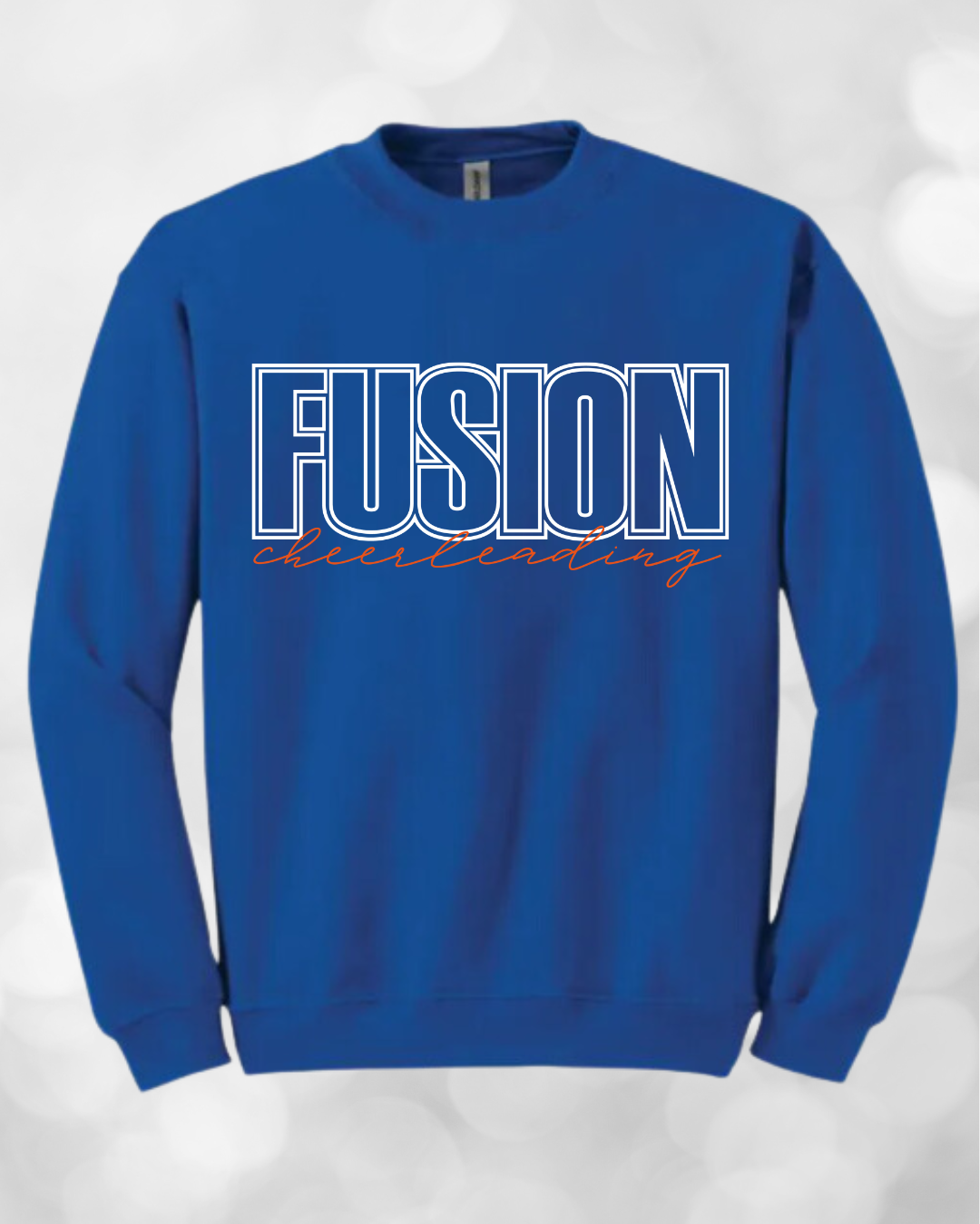 FUSION - Crewneck bleu version imprimé
