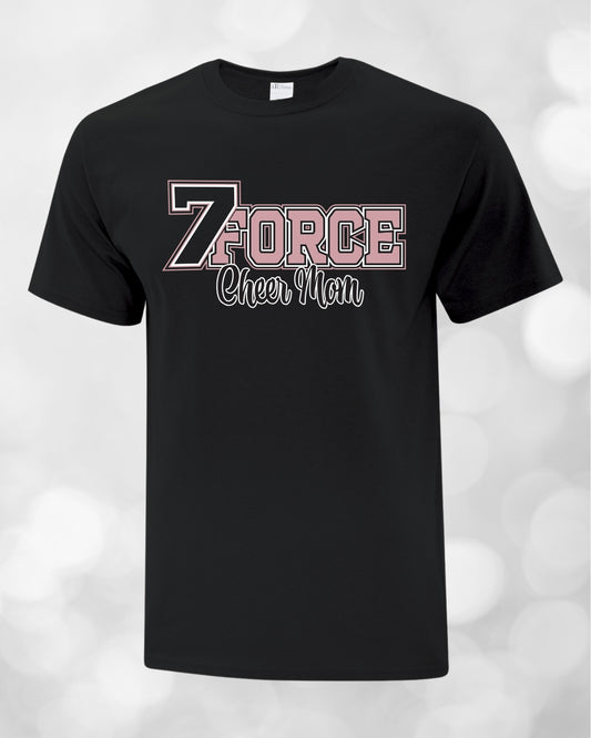 7FORCE - Chandail à manche courte version imprimé CHEERMOM/DAD/FAN