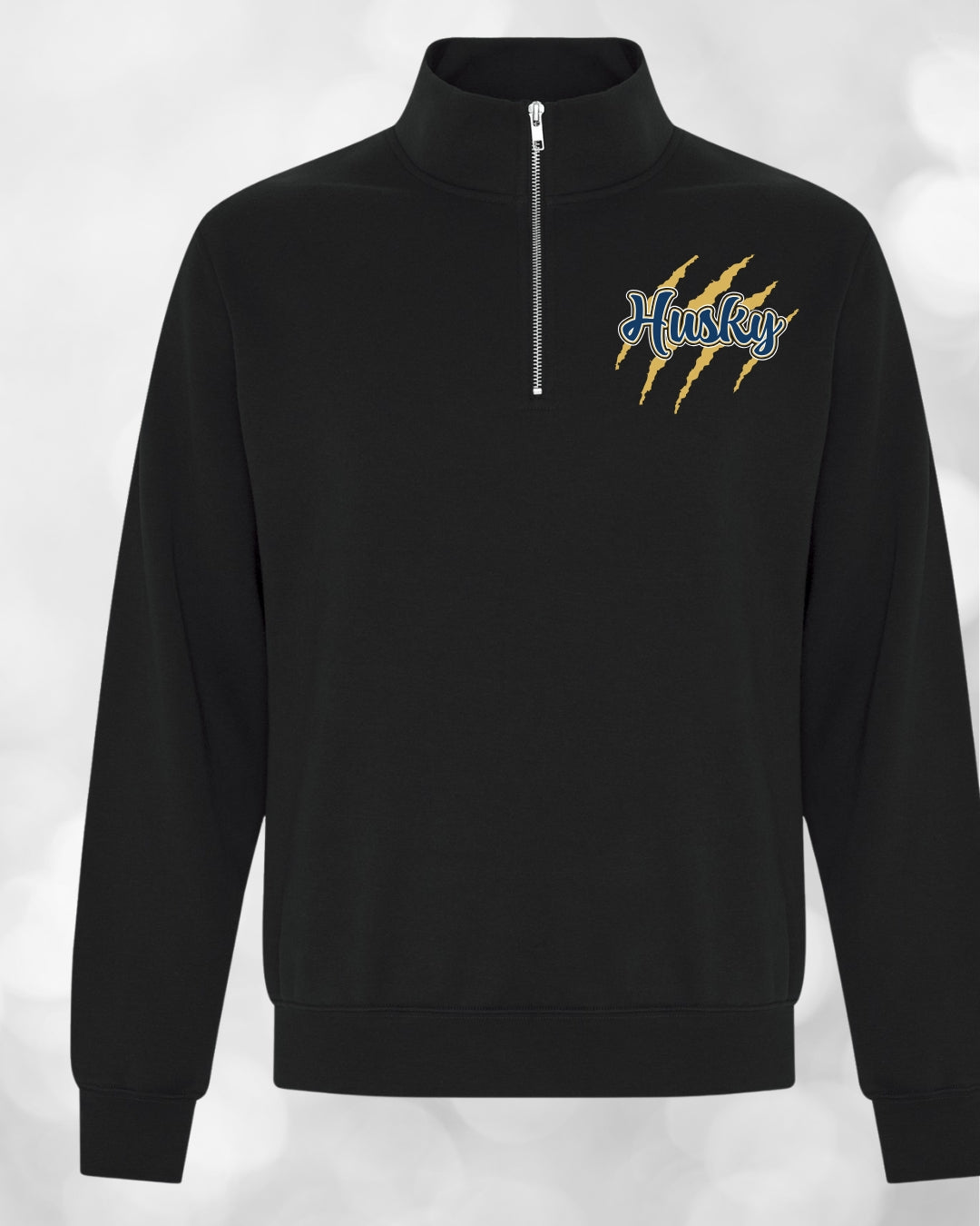 HUSKY - 1/4 zip version rhinestones