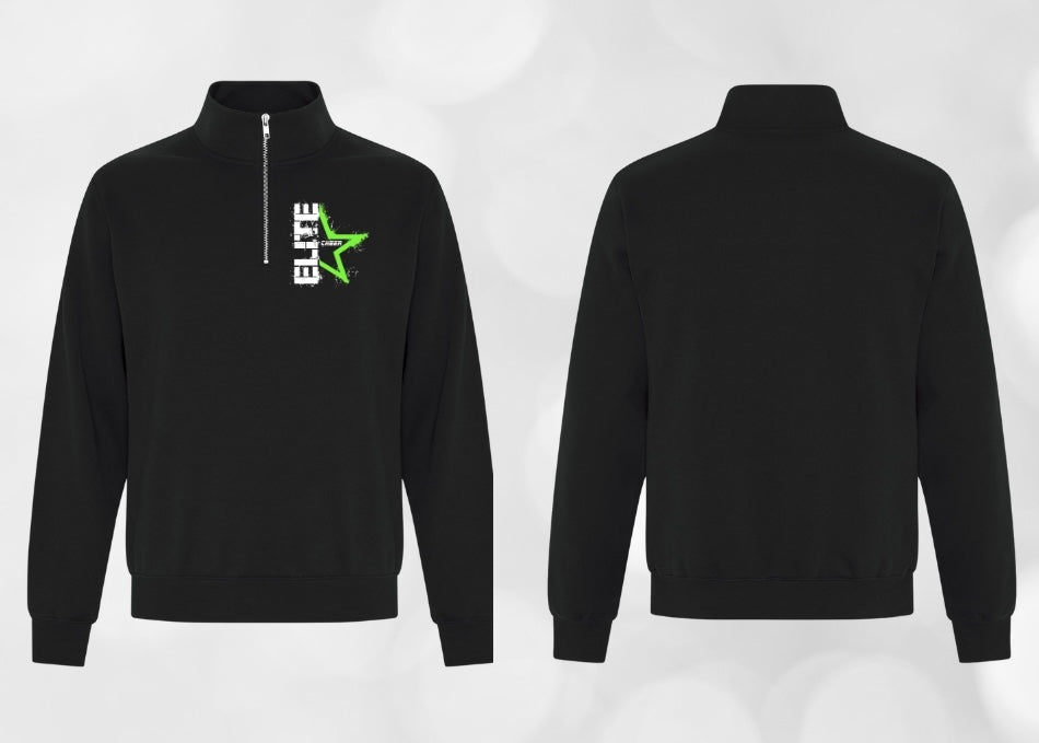 ELITE - 1/4 Zip version logo imprimé
