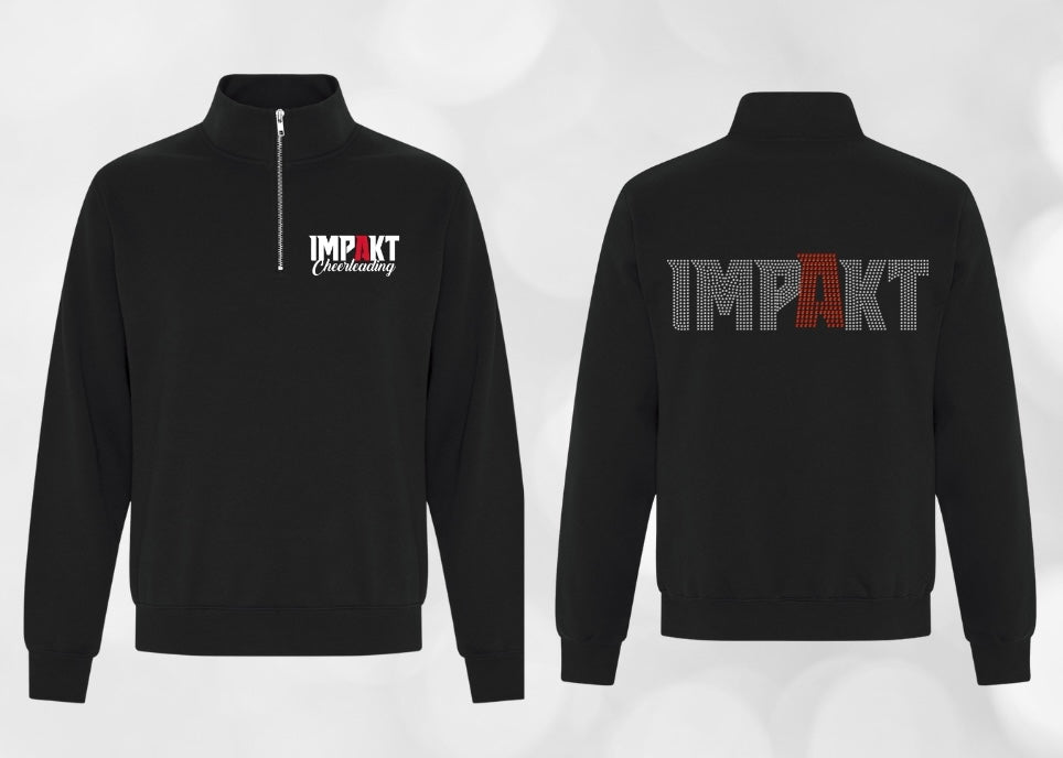 IMPAKT - 1/4 Zip version rhinestones