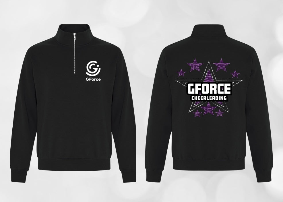 G-FORCE - 1/4 de zip version rhinestones