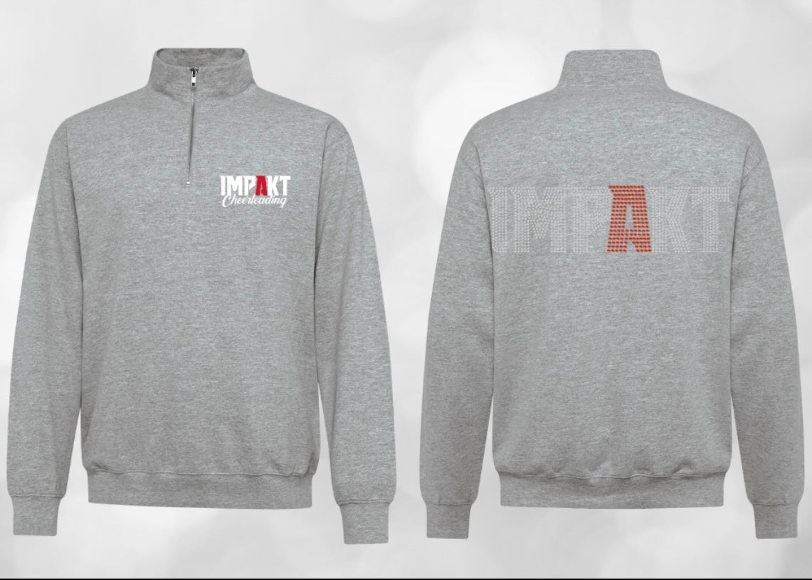 IMPAKT - 1/4 Zip version rhinestones