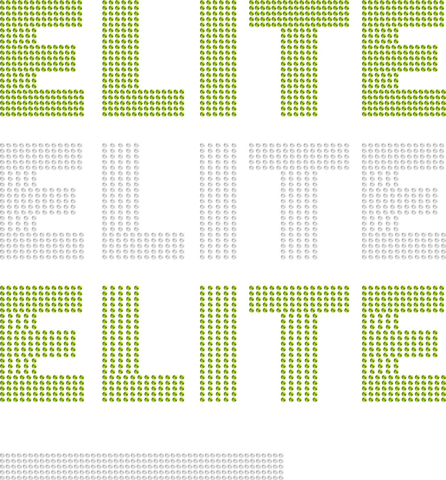 Design personnalisé en rhinestone