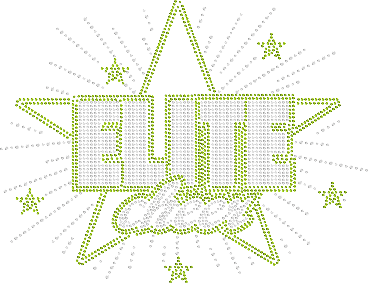 Crewneck rhinestones